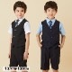半袖ベストスーツ 100 110 120 130cm (2431-5406) CHOPINblue/ショパンブルー