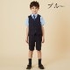 半袖ベストスーツ 100 110 120 130cm (2431-5406) CHOPINblue/ショパンブルー