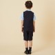 半袖ベストスーツ 100 110 120 130cm (2431-5406) CHOPINblue/ショパンブルー