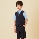 半袖ベストスーツ 100 110 120 130cm (2431-5406) CHOPINblue/ショパンブルー