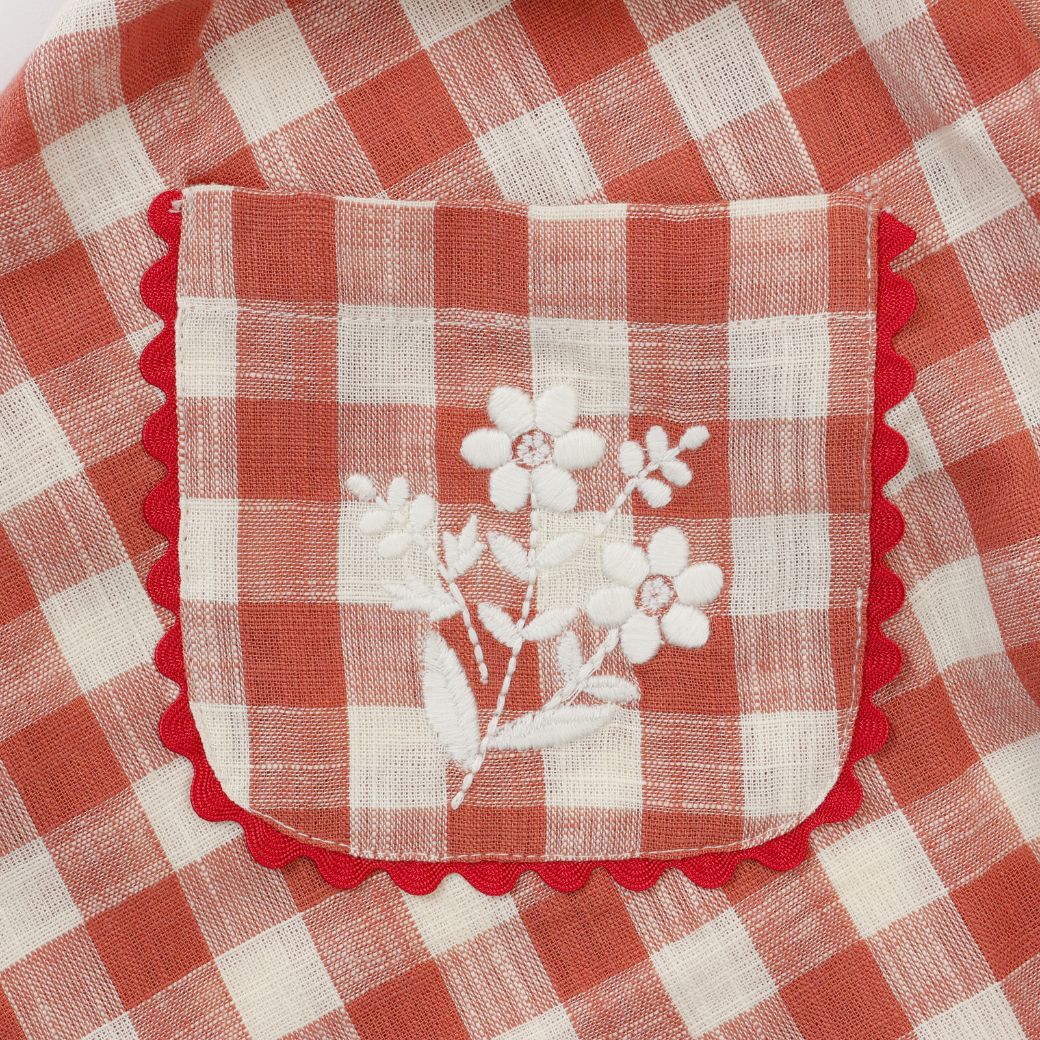 【FINALセール40%OFF】BIGスラブチェックスカート 110 120 130 140cm (2534-7329) utremi/ユトレミ