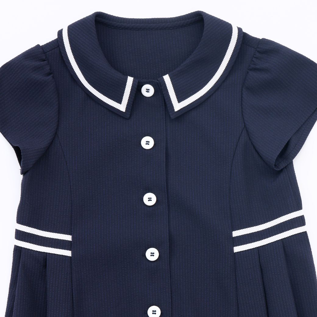 【ジュニア】COOLMAXラインワンピース 140 150 160cm (2636-7500) CHOPIN blue/ショパンブルー