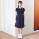 【ジュニア】COOLMAXラインワンピース 140 150 160cm (2636-7500) CHOPIN blue/ショパンブルー