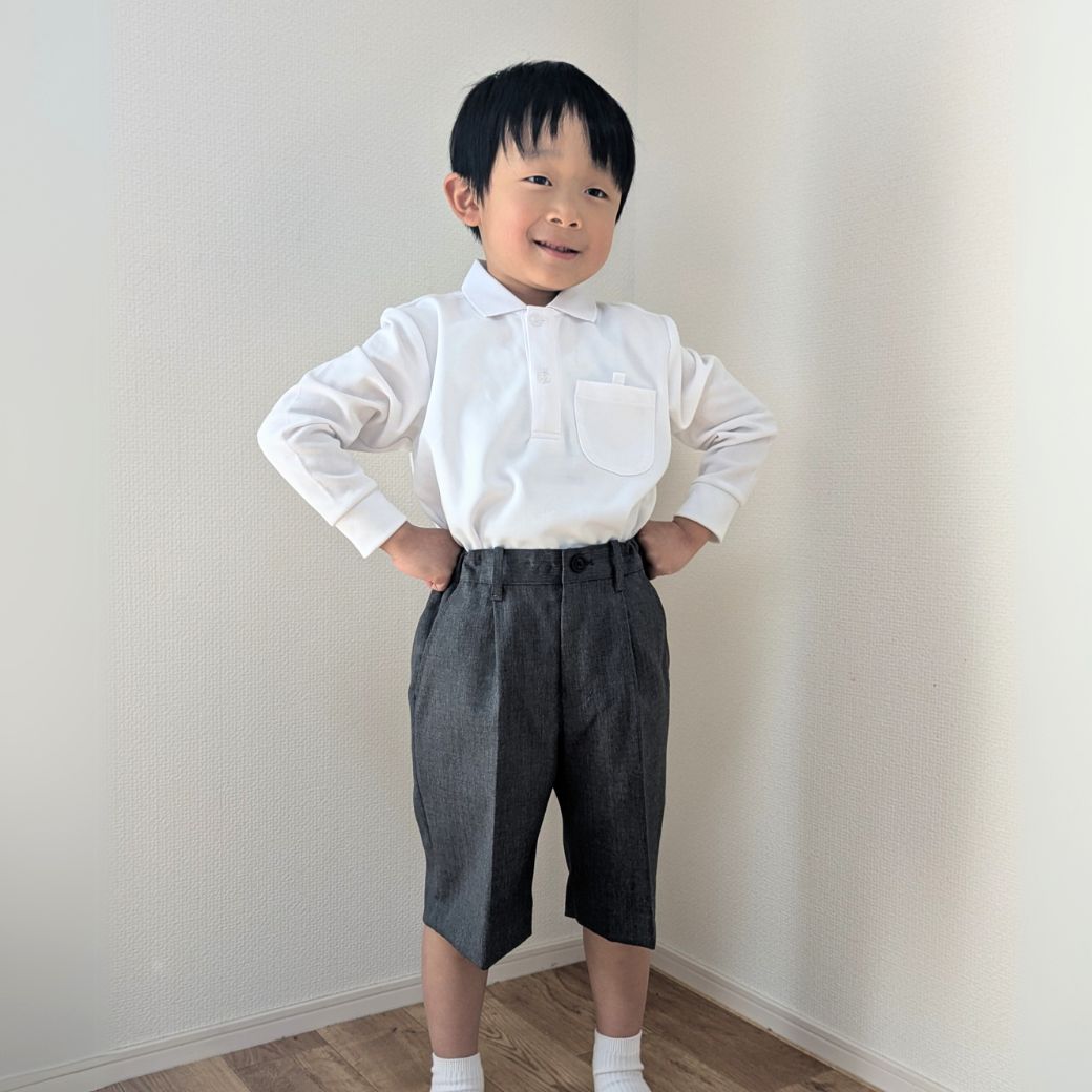 【廃版アウトレットセール58%】ウールワンタックハーフパンツ 100 110 120 130cm(8995-5402)