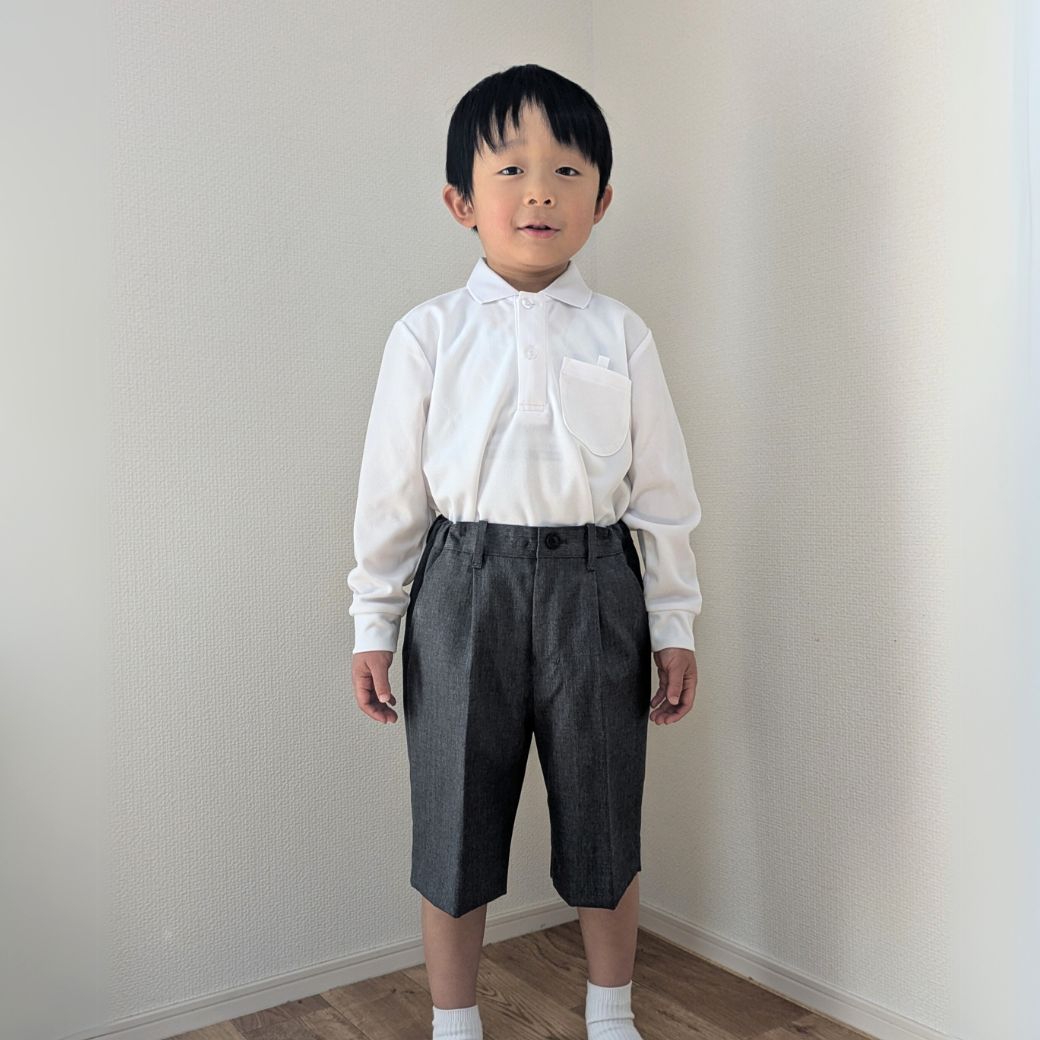 【廃版アウトレットセール58%】ウールワンタックハーフパンツ 100 110 120 130cm(8995-5402)
