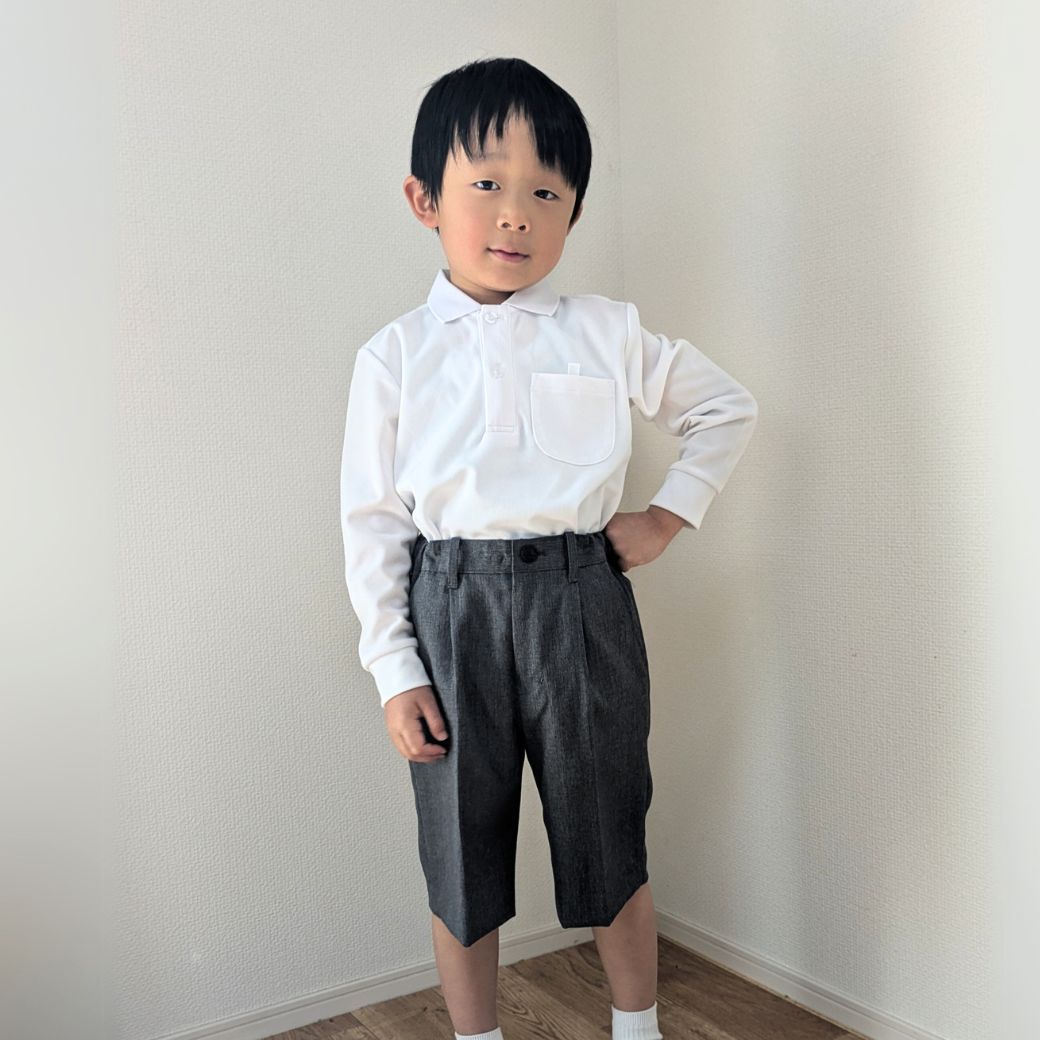 【廃版アウトレットセール58%】ウールワンタックハーフパンツ 100 110 120 130cm(8995-5402)