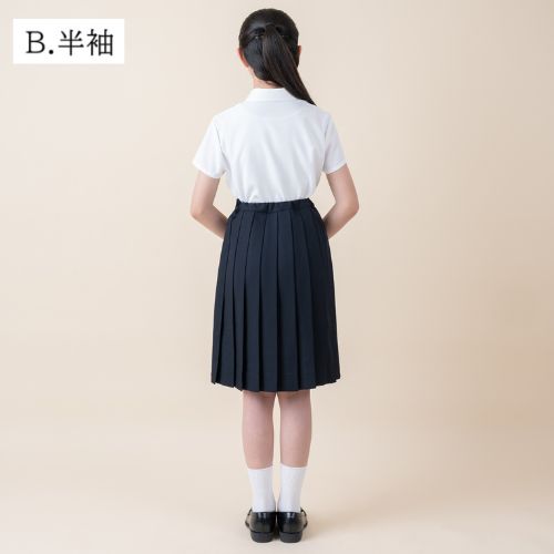 【リニューアル再入荷】中学受験 子供服 女の子 喪服 フォーマル リボン付きブラウス 半袖 長袖/ジュニア 140 150 160 170cm (2393-2500-8893-2504)