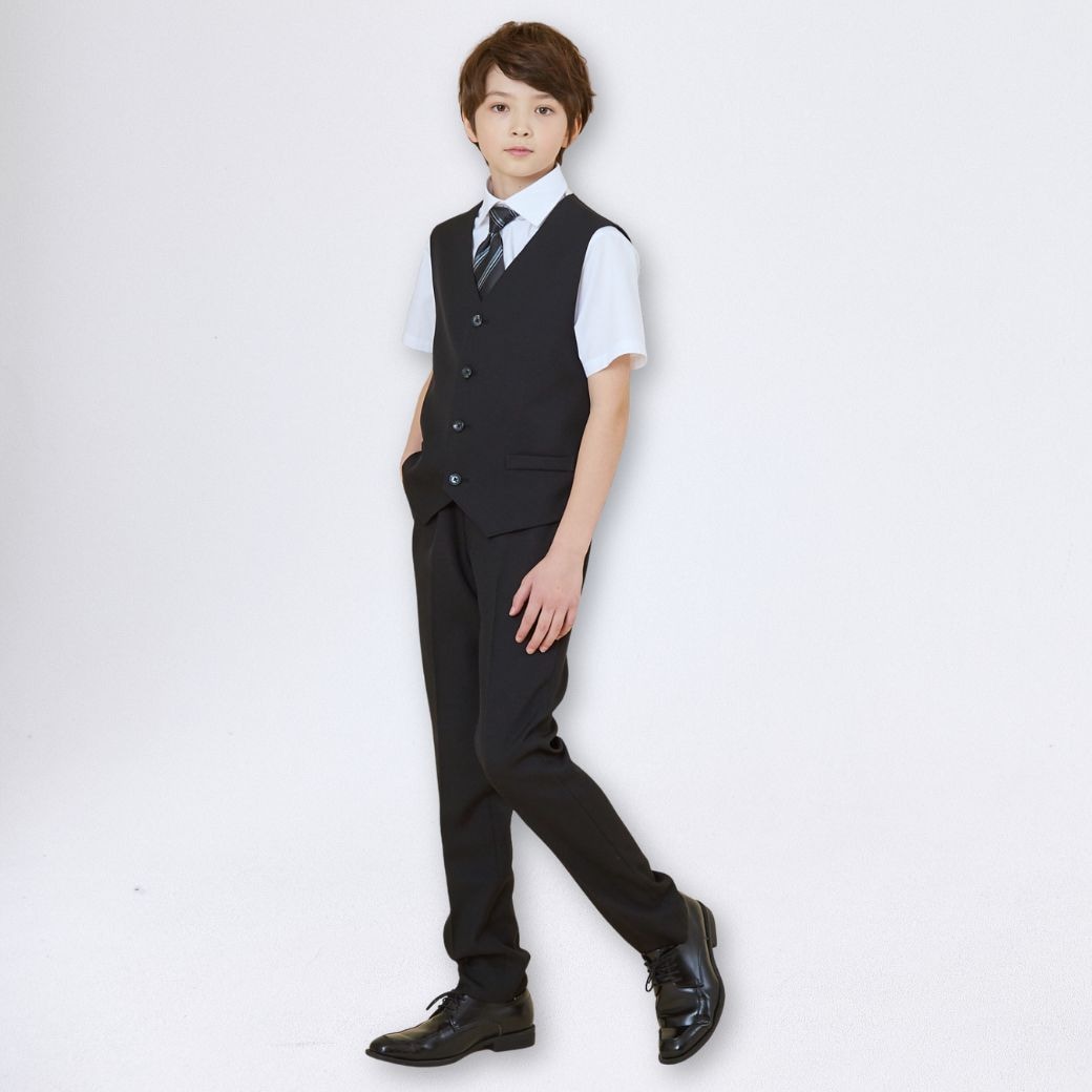 WEB限定】半袖ベストスーツ 140 150 160 170cm (2431-5606) CHOPINblue