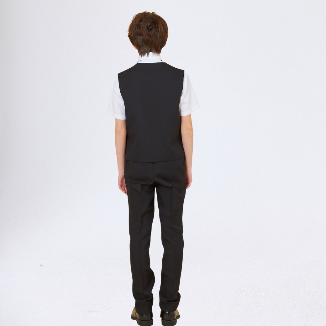 【WEB限定】半袖ベストスーツ 140 150 160 170cm (2431-5606) CHOPINblue/ショパンブルー
