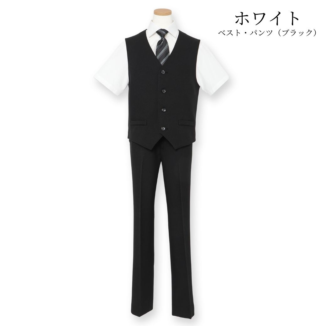 半袖ベストスーツ 140 150 160 170cm (2431-5606) CHOPINblue/ショパンブルー