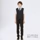 【WEB限定】半袖ベストスーツ 140 150 160 170cm (2431-5606) CHOPINblue/ショパンブルー 