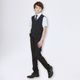 【WEB限定】半袖ベストスーツ 140 150 160 170cm (2431-5606) CHOPINblue/ショパンブルー 