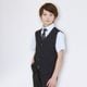 【WEB限定】半袖ベストスーツ 140 150 160 170cm (2431-5606) CHOPINblue/ショパンブルー 