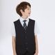 【WEB限定】半袖ベストスーツ 140 150 160 170cm (2431-5606) CHOPINblue/ショパンブルー 