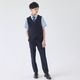 【WEB限定】半袖ベストスーツ 140 150 160 170cm (2431-5606) CHOPINblue/ショパンブルー 