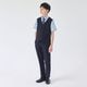 【WEB限定】半袖ベストスーツ 140 150 160 170cm (2431-5606) CHOPINblue/ショパンブルー 