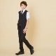 半袖ベストスーツ 140 150 160 170cm (2431-5606) CHOPINblue/ショパンブルー