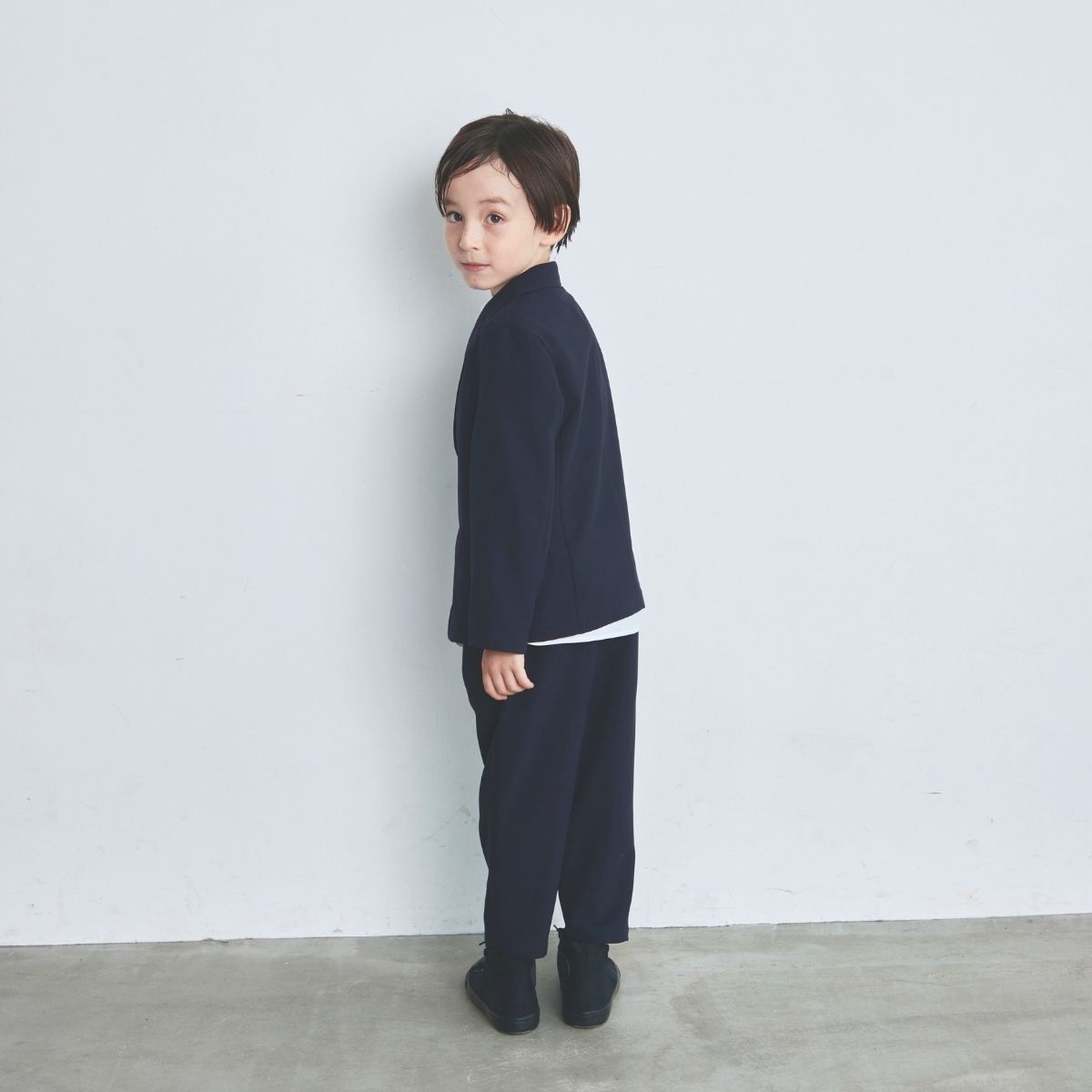 【WEB限定】ストレッチスーツセット 110 120 130cm (2471-5453) CHOPINblue/ショパンブルー