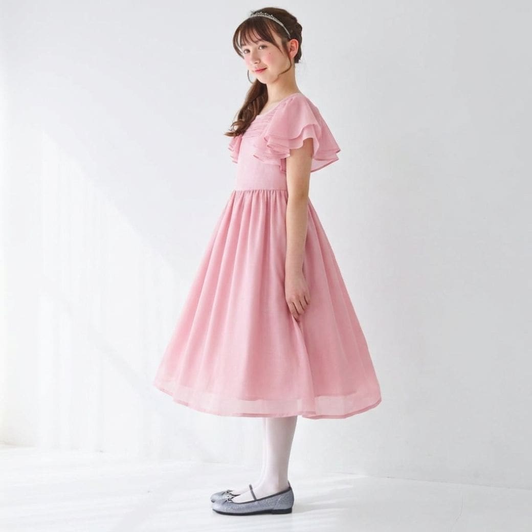 フレアスリーブドレス 140 150cm（8396-8303scl）CHOPIN/ショパン