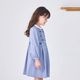 ピンタックリボンワンピース 90 100 110 120 130 (2576-3300)  CHOPINblue/ショパンブルー