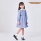 ピンタックリボンワンピース 90 100 110 120 130 (2576-3300)  CHOPINblue/ショパンブルー