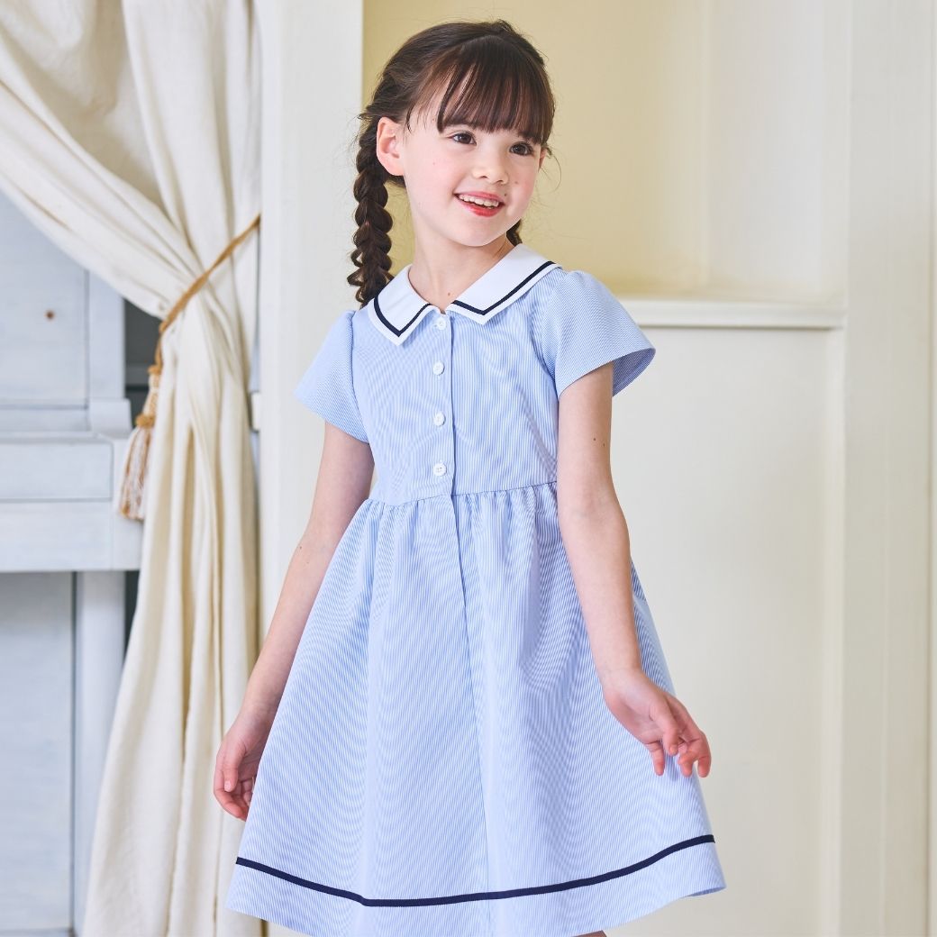 マリンワンピース 100 110 120 130 140cm (2536-7302-7501) CHOPINblue/ショパンブルー