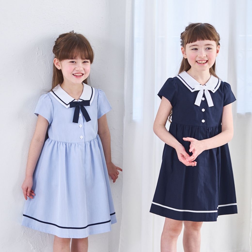 マリンワンピース 100 110 120 130 140cm (2536-7302-7501) CHOPINblue/ショパンブルー