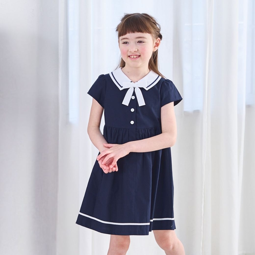 マリンワンピース 100 110 120 130 140cm (2536-7302-7501) CHOPINblue/ショパンブルー