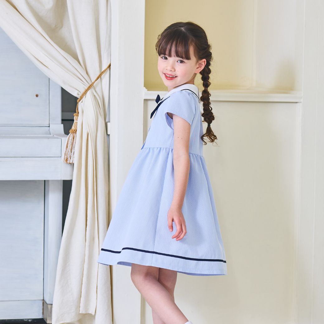 マリンワンピース 100 110 120 130 140cm (2536-7302-7501) CHOPINblue/ショパンブルー