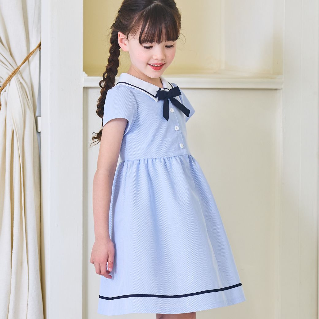 マリンワンピース 100 110 120 130 140cm (2536-7302-7501) CHOPINblue/ショパンブルー