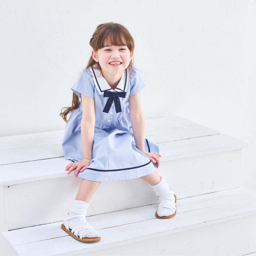 マリンワンピース 100 110 120 130 140cm (2536-7302-7501) CHOPINblue/ショパンブルー