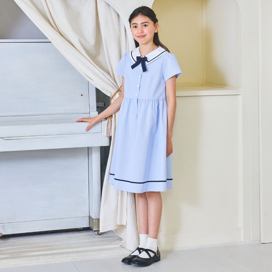 マリンワンピース 100 110 120 130 140cm (2536-7302-7501) CHOPINblue/ショパンブルー