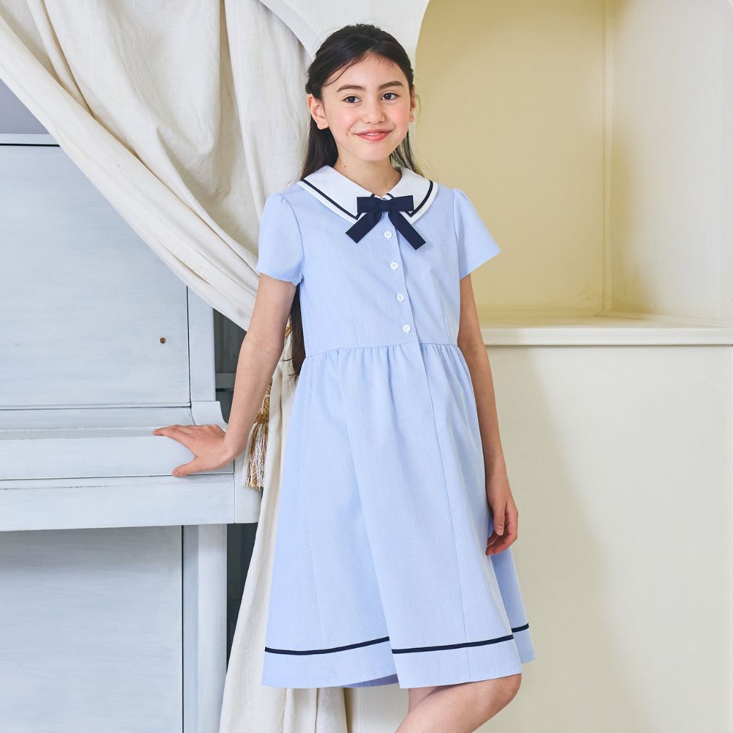 マリンワンピース 100 110 120 130 140cm (2536-7302-7501) CHOPINblue/ショパンブルー