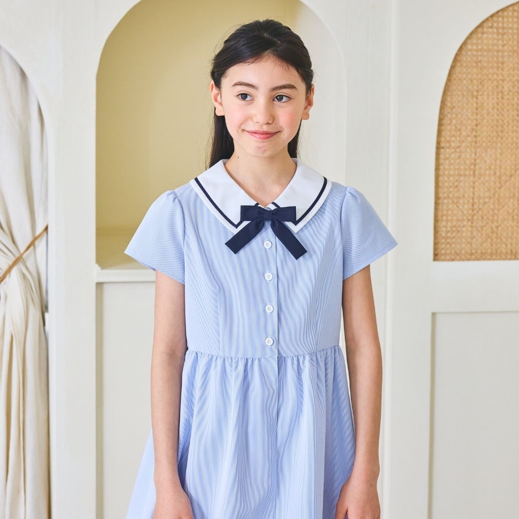 マリンワンピース 100 110 120 130 140cm (2536-7302-7501) CHOPINblue/ショパンブルー