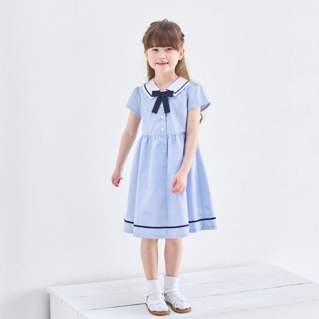 マリンワンピース 100 110 120 130 140cm (2536-7302-7501) CHOPINblue/ショパンブルー