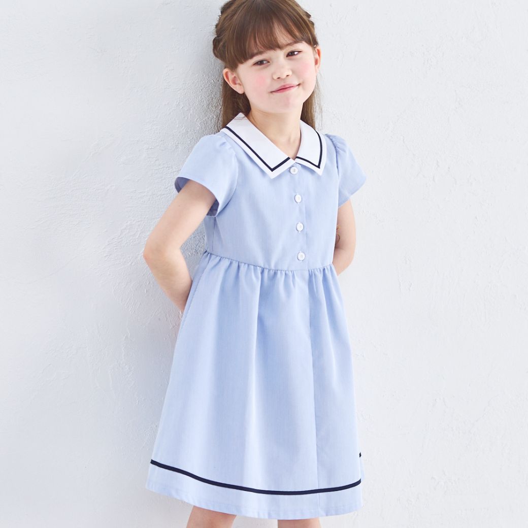 マリンワンピース 100 110 120 130 140cm (2536-7302-7501) CHOPINblue/ショパンブルー