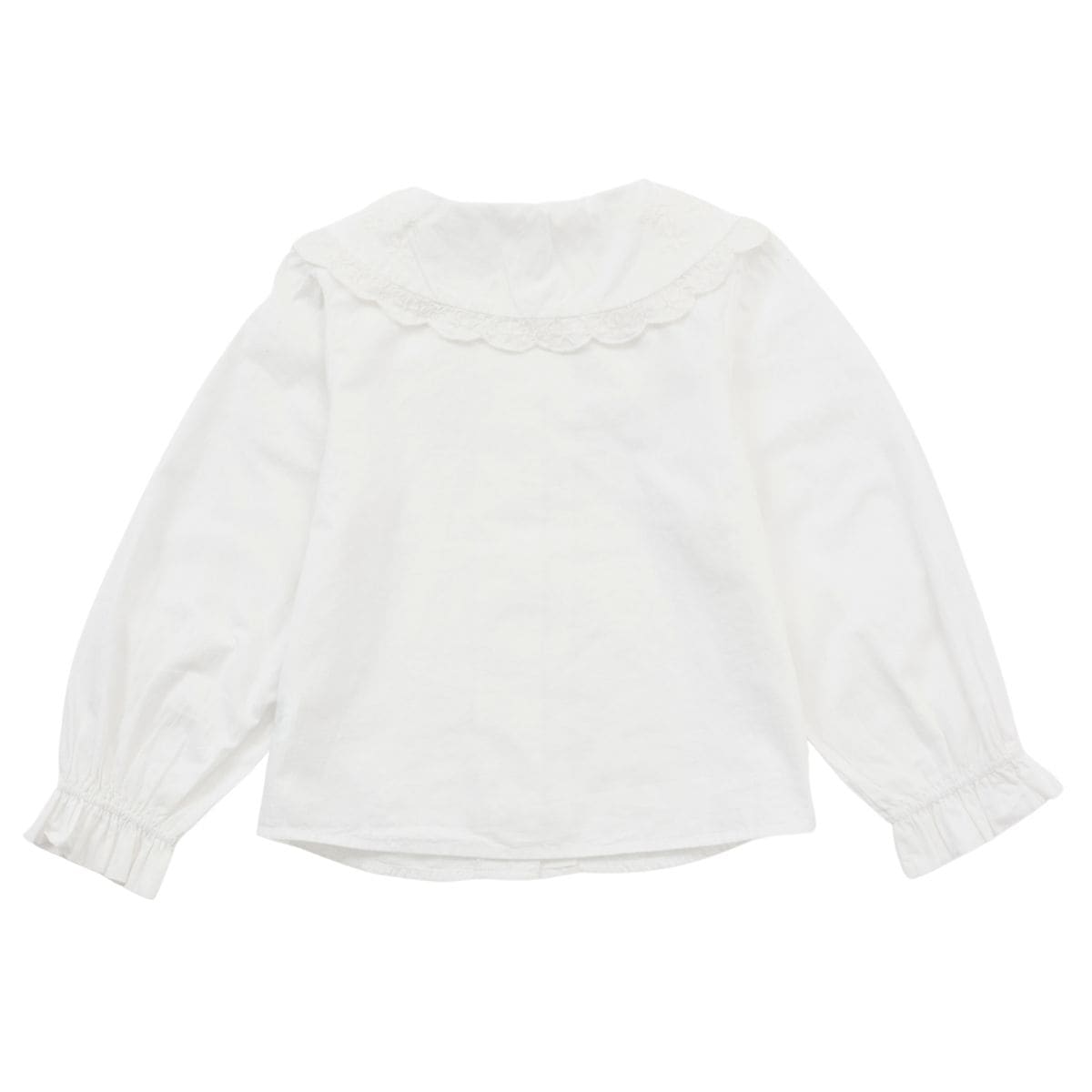 BIGカラーエンブロイダリーブラウス 90 100 110 120 130 140 150 160 170cm (2573-7308/2573-7508) CHOPINblue/ショパンブルー