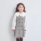 BIGカラーエンブロイダリーブラウス 90 100 110 120 130 140 150 160 170cm (2573-7308/2573-7508) CHOPINblue/ショパンブルー