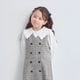 BIGカラーエンブロイダリーブラウス 90 100 110 120 130 140 150 160 170cm (2573-7308/2573-7508) CHOPINblue/ショパンブルー