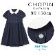 白襟小花刺繍ワンピース 120 130 140cm (8336-2302) CHOPIN/ショパン