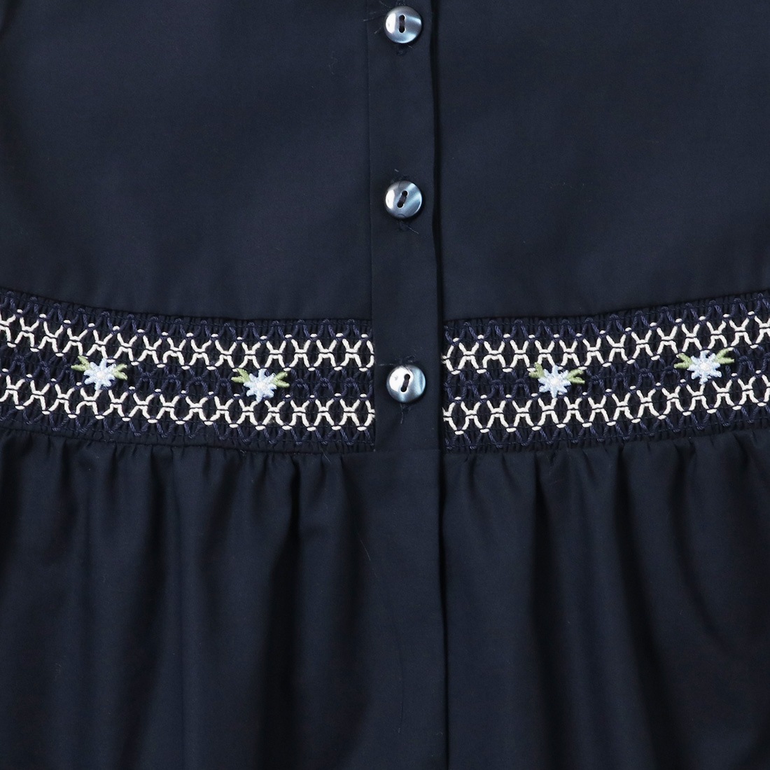 スモッキング刺しゅうワンピース 100 110 120 130cm (8236-2300)