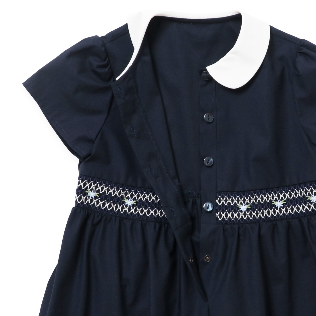 スモッキング刺しゅうワンピース 100 110 120 130cm (8236-2300)