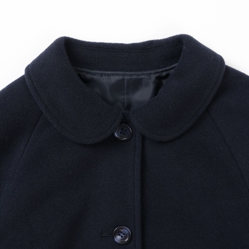 【ジュニア】ラグランスリーブステンカラーコート 140 150 160cm (2572-7518) CHOPIN blue/ショパンブルー