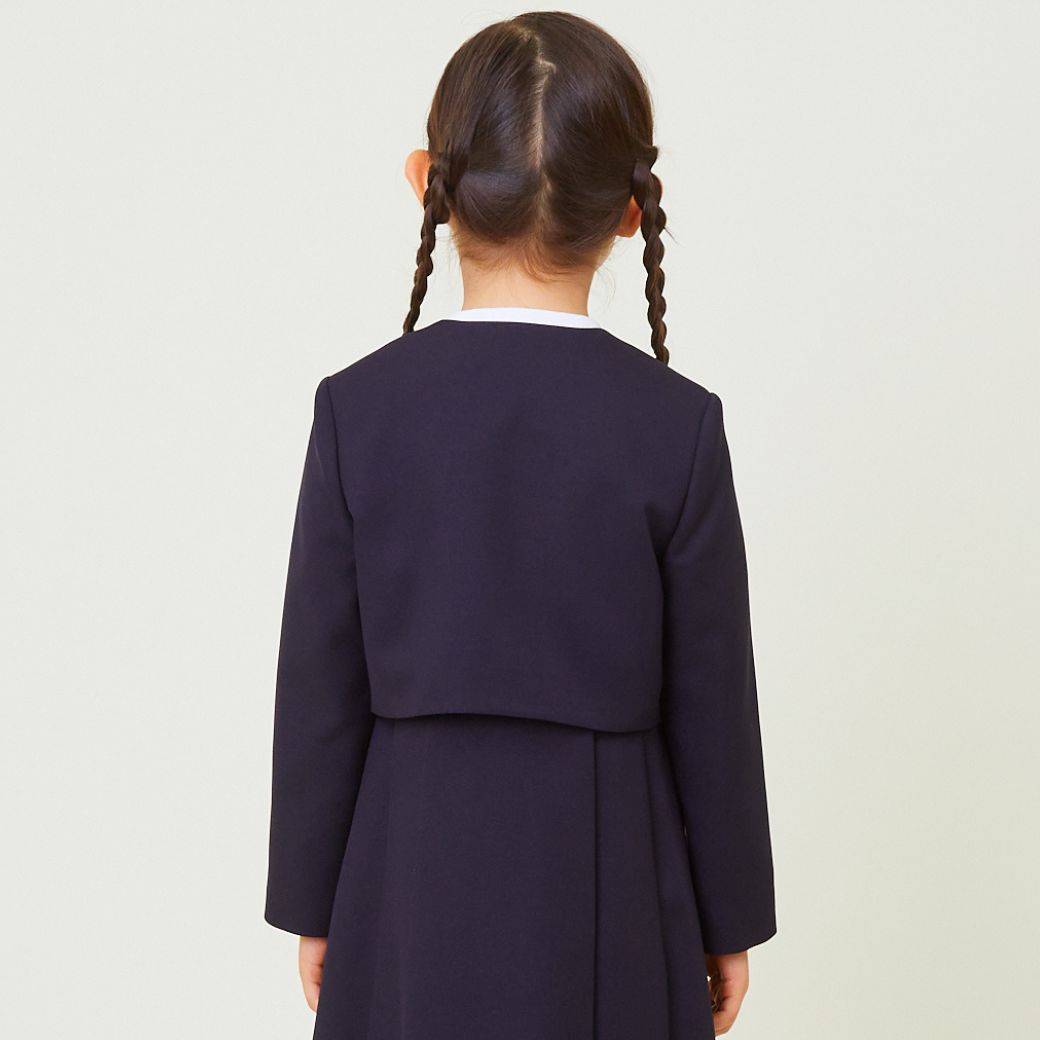 ノーカラーボレロ 90 100 105 110 115 120 130cm (2432-2371) CHOPINblue/ショパンブルー