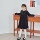 【SALE40％OFF】ベロアクラシックワンピース 110 120 130 140cm (2476-7346) CHOPINblue/ショパンブルー