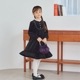 【SALE40％OFF】ベロアクラシックワンピース 110 120 130 140cm (2476-7346) CHOPINblue/ショパンブルー