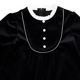 【SALE40％OFF】ベロアクラシックワンピース 110 120 130 140cm (2476-7346) CHOPINblue/ショパンブルー