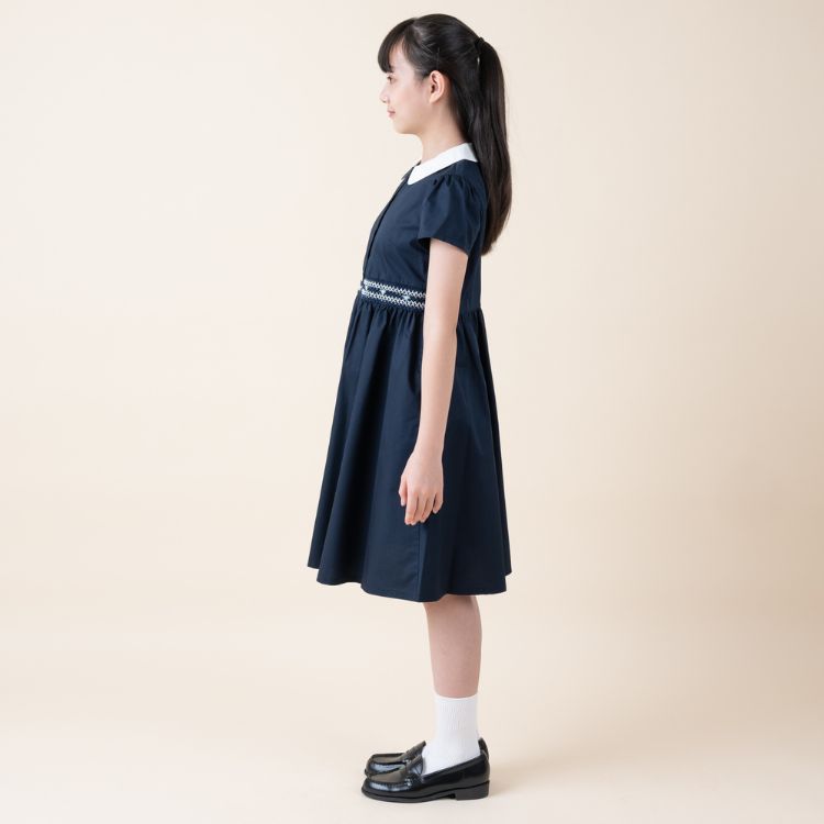 スモッキング刺しゅうワンピース 140 150 160cm (8236-2500)