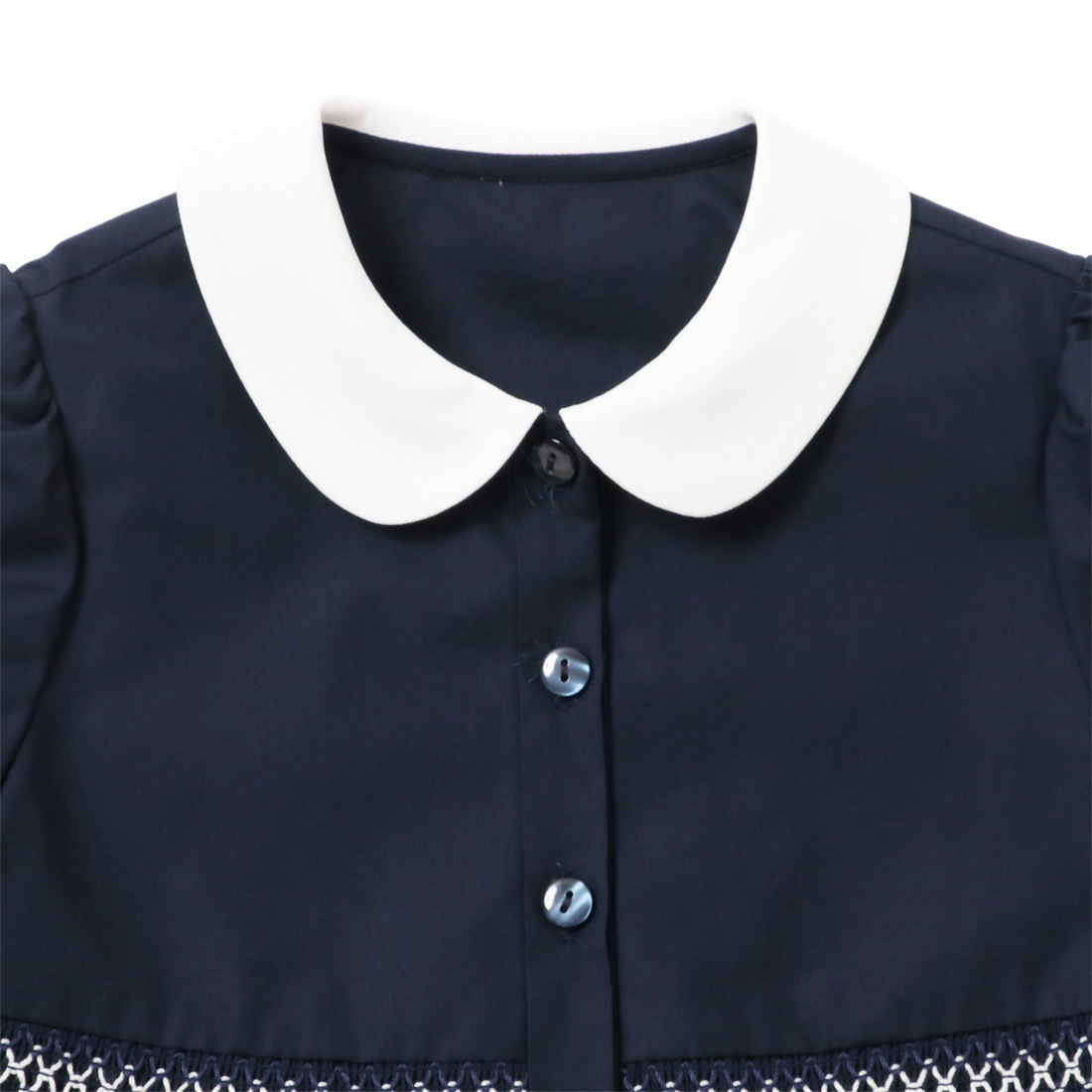 スモッキング刺しゅうワンピース 140 150 160cm (8236-2500)