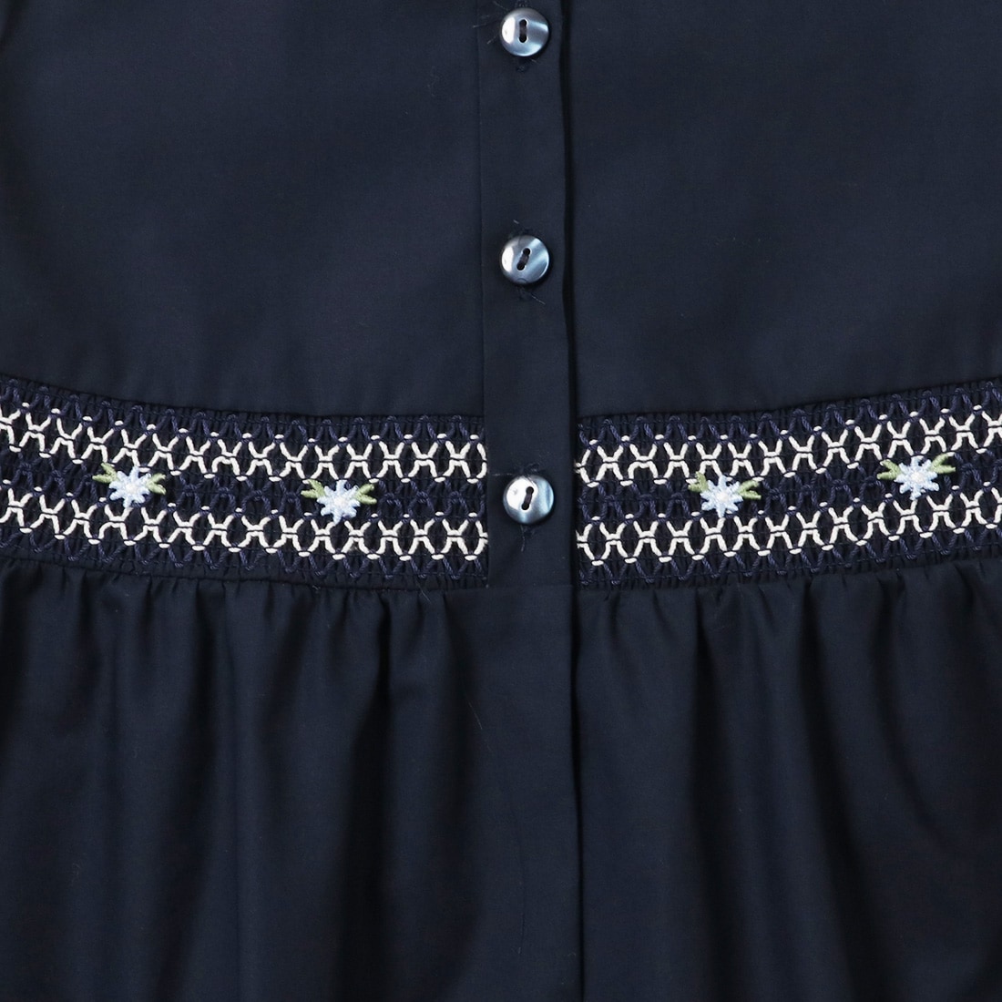 スモッキング刺しゅうワンピース 140 150 160cm (8236-2500)